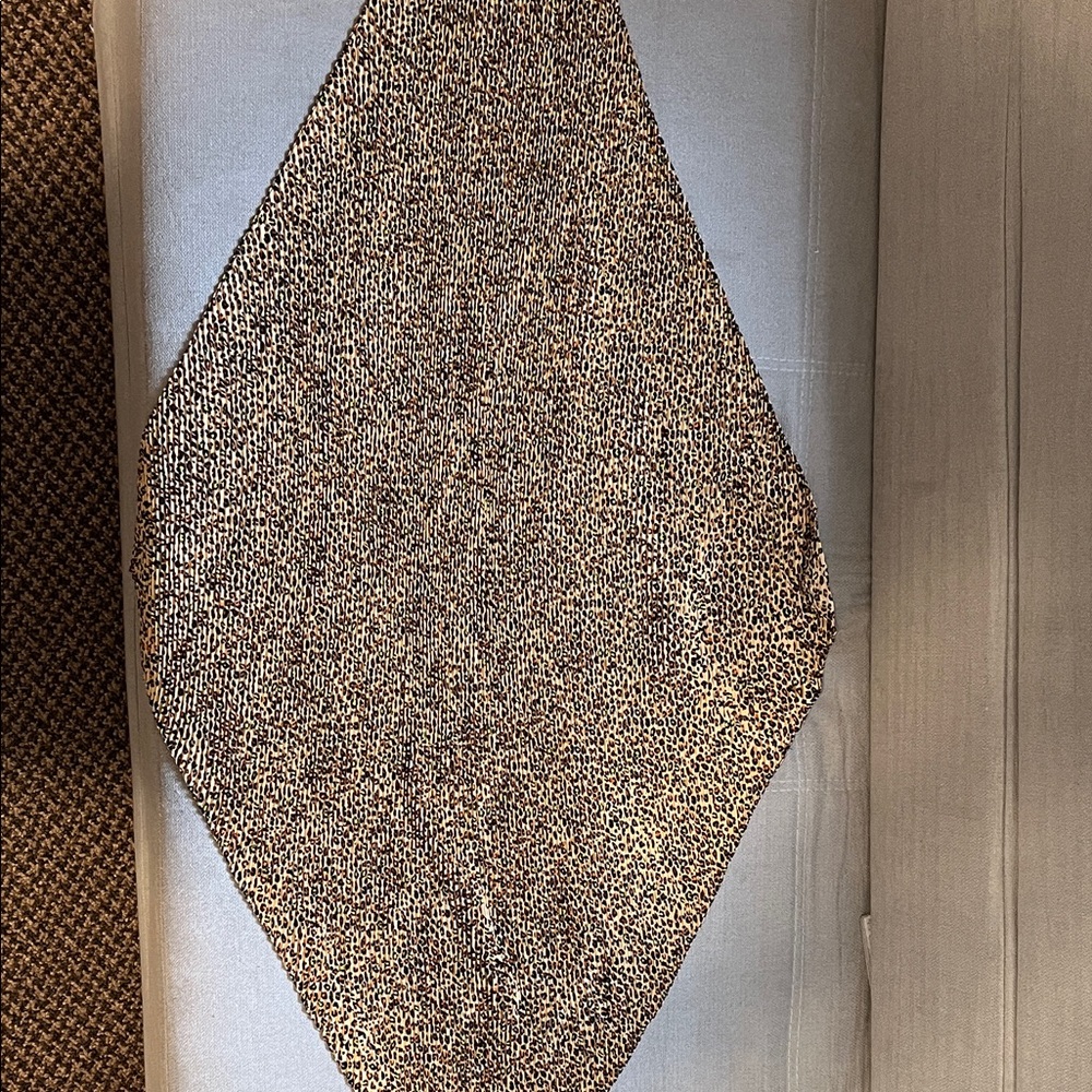 Zara leopard print accordion Scarf